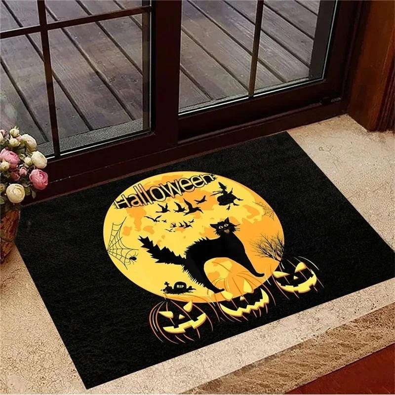 Funny Cat Door Mat with Humorous Quotes and Unique Designs Decorative Floor Protector for Home Entrance and Living Room