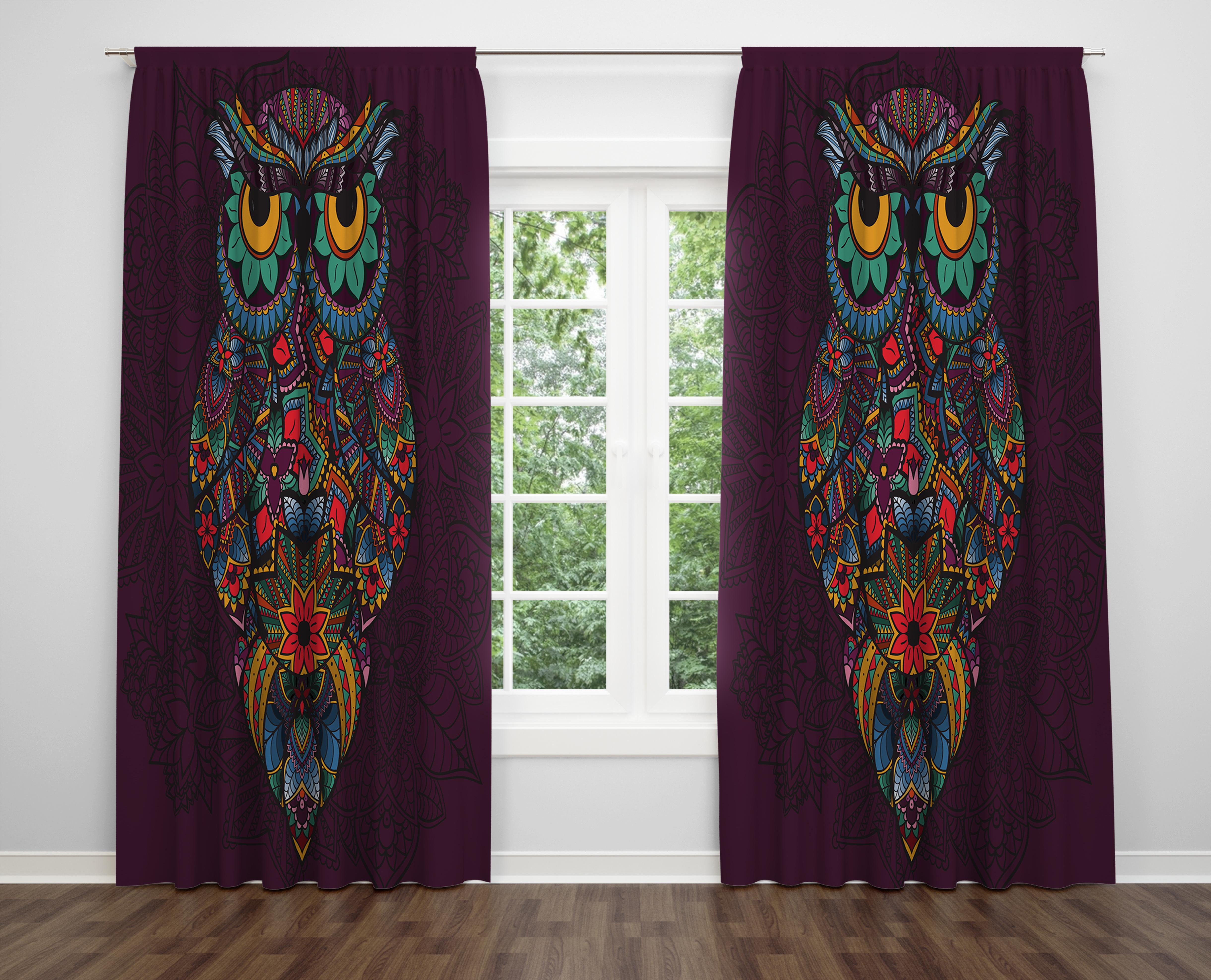 

Декоративний дизайн, високоякісна бавовняна тканина, ви можете вибрати одну або подвійну фіранку з крила 1 piece різнокольоровий