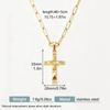 Elegant Crystal Cross Pendant Necklace: Light Luxury Clavicle Chain, Personalized High-End Design for Women