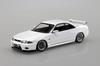 AOSHIMA The Snap Kit Series Nissan R33 Skyline Custom Wheel Plastikowy model 1/32 GT-R (Biały) Oznaczony kolorem nr 15-SP3