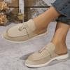 Fashion 2025 Women's Sports Loafers Flat Casual Shoes Large Size 42