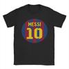 Mens Football Messis T Shirts  Pure Cotton Clothes Casual Short Sleeve Round Collar Tees 4XL 5XL 6XL TShirt