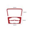 2x Red Carbon Fiber Car Center Console Button Panel Cover For Charger 2015-
