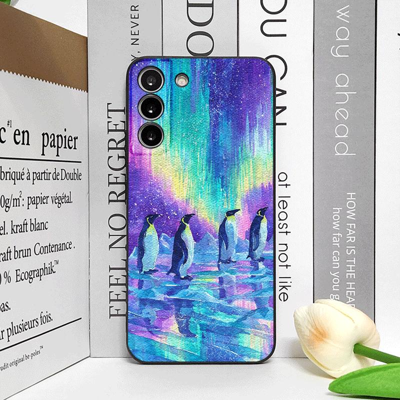 

Creative Art Starry Sky Penguin Oil Painting Phone Case for OnePlus 12 13 R 11 10 9 Pro Nord 4 2T CE5 CE2 ACE2 ACE3 Soft Covers OnePlus 6