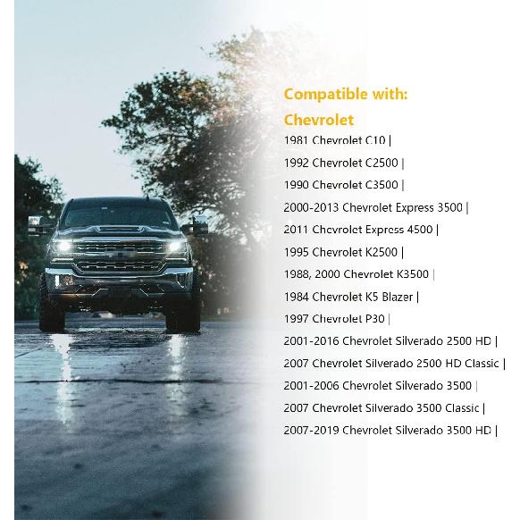 10591D Locking Diesel Fuel Cap Gas Cap Fuel Tank Caps Fit For Chevy Silverado Express C3500 K3500, Dodge Ram 3500 W350 D350, Ford F-250 E-350, GMC