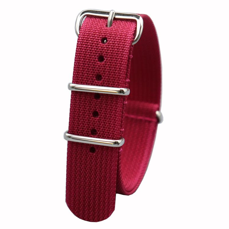 

Новый нейлоновый канвасовый ремешок НАТО - Подходит для 18 мм, 20 мм, 22 мм Seiko 5 & Submariner 20mm красный