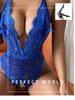 European & American Plus Size Open Crotch Lace Bodysuit - Sexy Backless Lingerie Pajamas