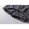 Damen Frühling Sommer Glamour Stil V-Taille Minirock Anti-Exposure A-Linie Figurschmeichelnd Schlankmachend Reiner-Wunsch Faltenrock