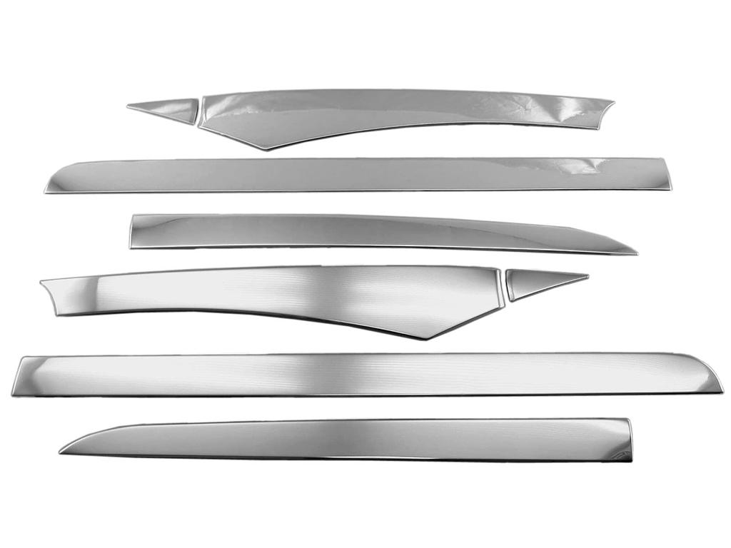 BRIGHTZ Custom Ultra Mirror Finish Stainless Steel Plated Roof Garnish for JF NBOX Custom N-BOX JF3/JF4 (8 Pieces) [ROOF-MOL-003] F3/F4/3/4 N-BOX