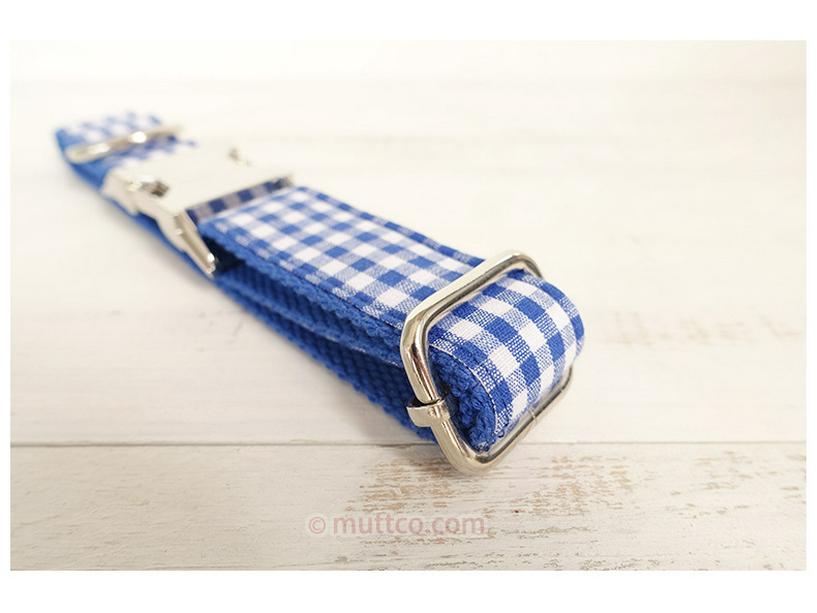 Blue Plaid Dog Collar - Unique Personality Pet Accessory