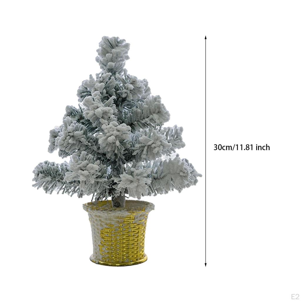 Small Artificial Christmas Tree Xmas Tabletop Ornament for Gardens, Weddings Accessory Holiday Party