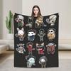Dead by Daylight Charaktere Kuscheldecke Super Weich Kinder Flugzeug Reise Flanell für Sofa Sessel Mode Sofa Bettbezug