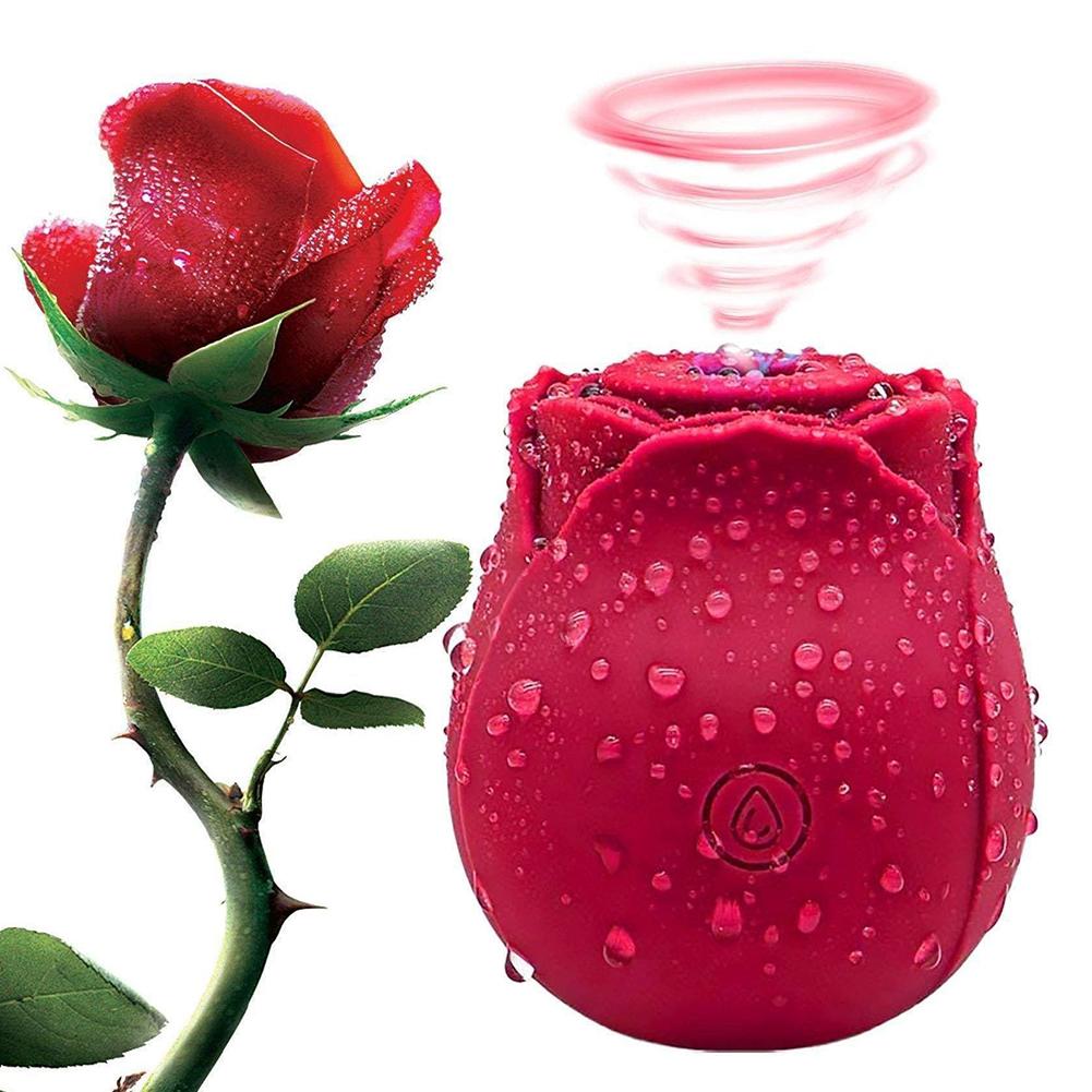 Powerful Gentle Sucking-Rose Vibrator Toy for Women Vacuum Stimulator Oral Nipple Clit Sucker Female Sex Toys Goods for Adults
