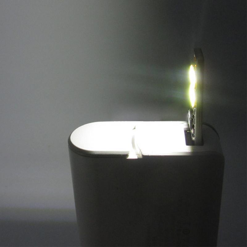 Night Lamp Mini Pocket Card USB Power LED Keychain Night Light 1W Light for Power Bank Computer Laptop