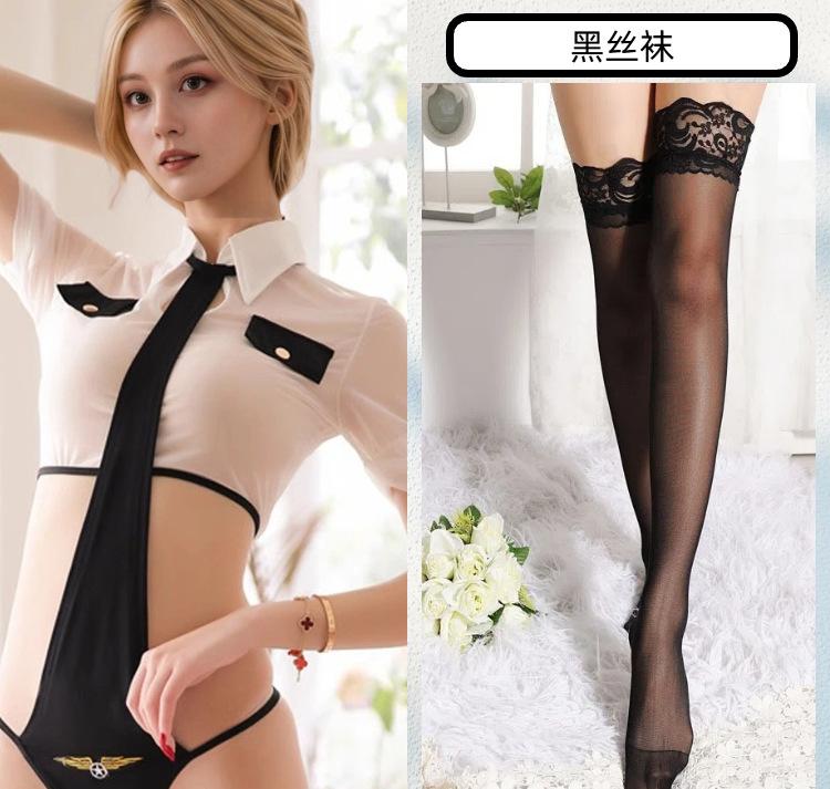 Sex spodní prádlo sexy kapitánka letuška uniforma oblek čistá chtíč policistka cos kostým svádění pyžamo noční košile