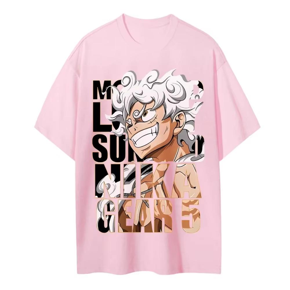 2026 new One Piece Mens and Womens Tshirts Monkey D Luffys Anime Simple Tshirts New ShortSleeved