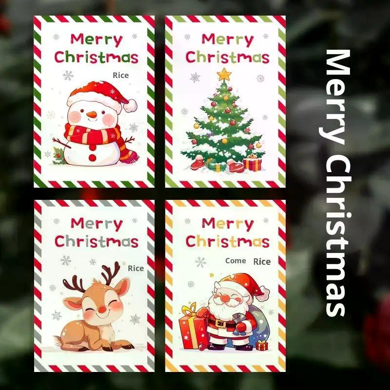 10PCS Christmas Cards, Handwritten Thanks, Blessings, Messages, Gifts, Decorations, Small Cards, Parties, Birthdays, Holidays