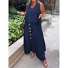 Women's Fashionable Casual Loose Sleeveless Plus-size Dress Set