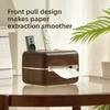 Tissue Storage Box, Home Desktop Tissue Box, Living Room Coffee Table, Remote Control Storage, Wood-grain Imitation Dinner Paper Box