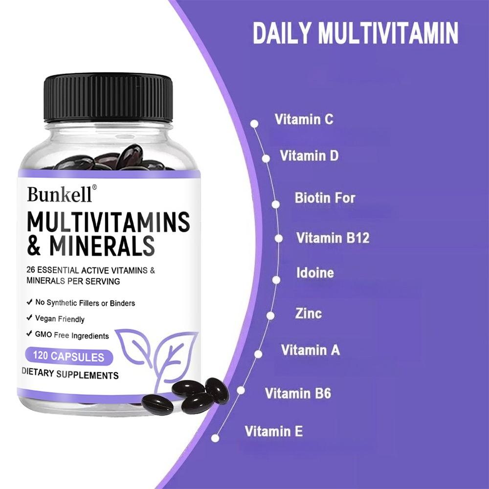 Multivitamin-Mineralien Nahrungsergänzungsmittel, 26 essentielle aktive Vitamine & Mineralien pro Portion