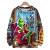 Ladies' Fashionable Casual Long Sleeved Christmas Cute Printed Round Neck Knitted Yarn