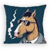 BoJack Horseman Pillow Case Antidustmite Pillowcase Invisible zipper silky Sofa cushion cover for bedroom
