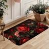 1Pcs Anti Fatigue Kitchen Rugs, Beautiful Roses Print Waterproof Non-Slip Thick Cushioned Kitchen Mat Heavy Duty Comfort Standing Mat for Kitchen