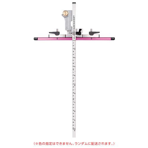 Shinwa Sokutei Circular Saw Guide Ruler, Foldable T-Slide Slim Shift, 30cm, Peach and Gold, Limited Edition, 1 Piece (Color Cannot Be Specified) 79040