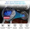 12V/24V Car Charger Socket with ON/Off Switch Voltage Display  45W PD USB QC 3.0 Fast Charger for Car Truck Boat RV Motorcycle
