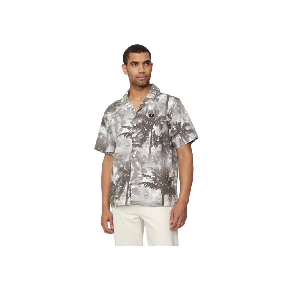New Converse Resort Palm Trees Button Down Shirt 10026435-A01
