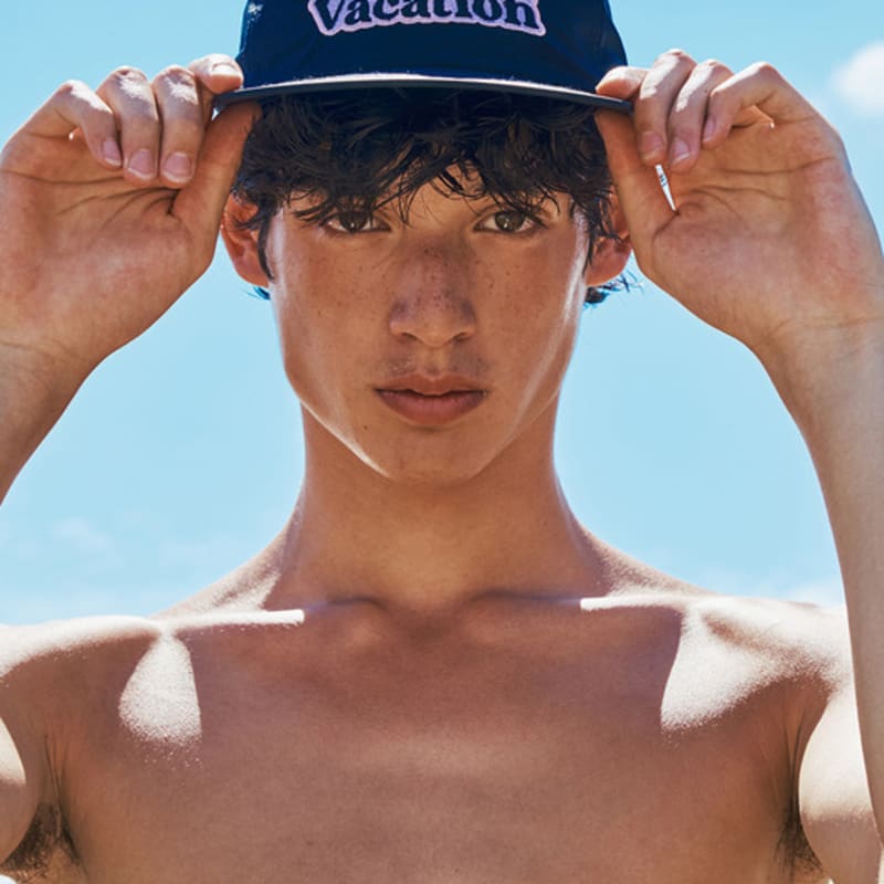 Feels Like Summer SUMMER VACATION NYLON CAP (BLACK)