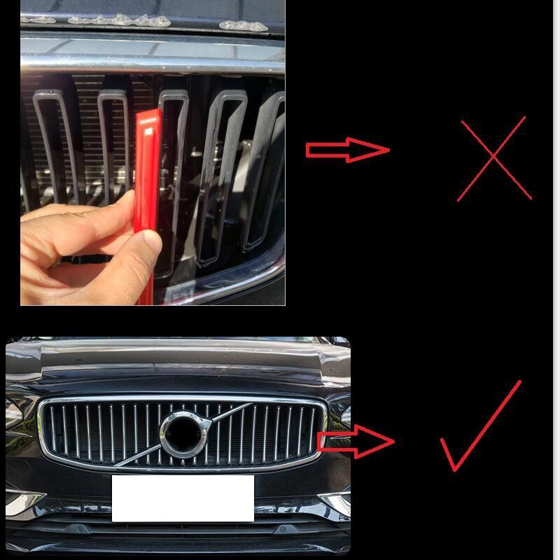 Pre Volvo S90 v90 trojfarebná sieťová dekorácia Strip nová sieť upravená Špeciálna farba Nálepky 2017 2018 2019 2020 model s90 v90