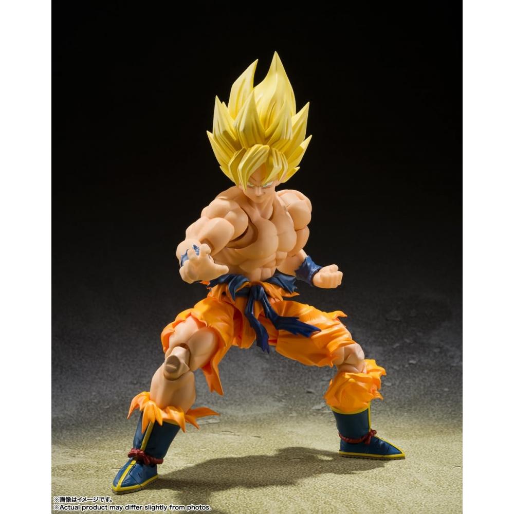 Bandai SPIRITS SHFiguarts Dragon Ball Super Saiyan Son Goku -Legendarisk Super Saiyan- Omtrent 145 mm ABS & PVC malt bevegelig figur
