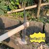 Durable Outdoor Pickaxe with Sturdy Oval Wooden Handle