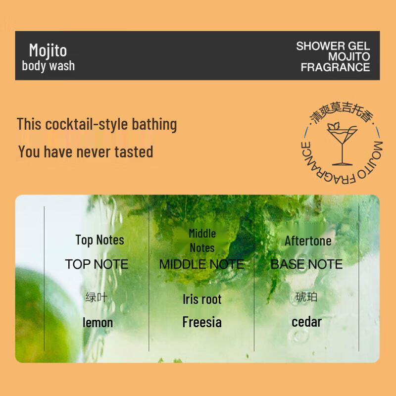 Liran Men's Mojito Amino Acid Shower Gel