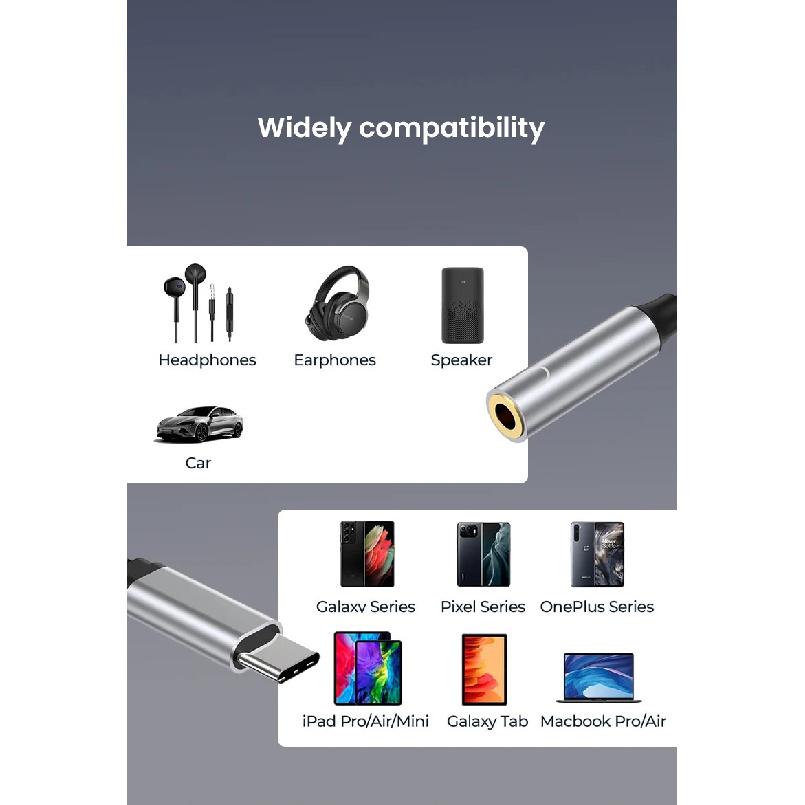 2 in 1 USB C To 3.5mm Headphone Jack Adapter Type C PD 60W Charge Audio Aux Adaptor For iPhone 15 Series Samsung Xiaomi Huawei