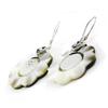 Les Trésors De Lily [H8302] - Silver 'Wisdom' Mother-of-pearl Earrings