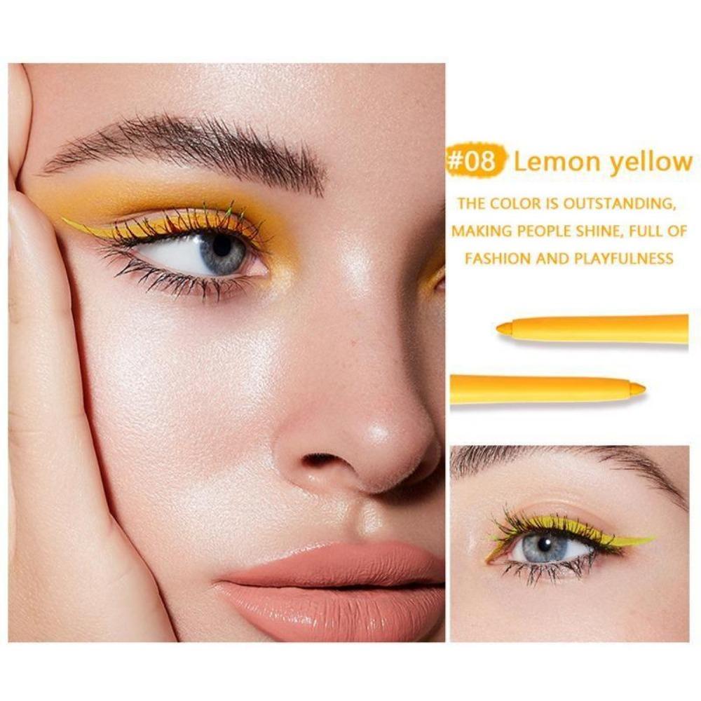 18 Colors of Smooth Eyeliner, Outline Charming Eye Makeup, Waterproof and Long-lasting, A Must-have for Women