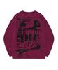 Physical Department Cartoon Basketball Ls Pink Red
