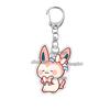 Hot Pocket Anime Leafeon Sylveon Game Acrylic Keychain Charm Umbreon Eevee Cartoon Character Pattern Key Ring Ornament Gifts Toy