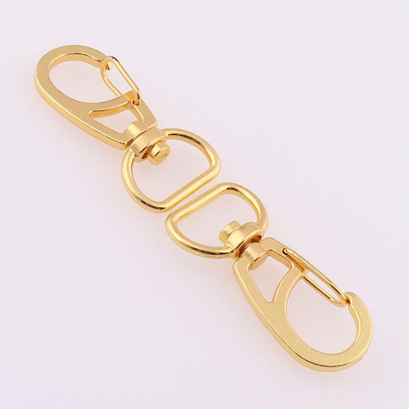 11mm Gold Dog Clasp Hook Buckle for Handbag Hardware and Keychain Accessories