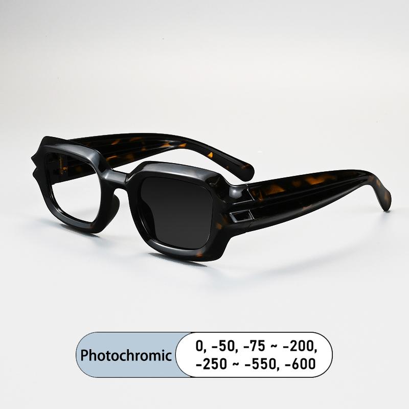 New Square Cyberpunk Ripple Legs Frame Prescription Reading Glasses Men Anti Blue Light Eyewear