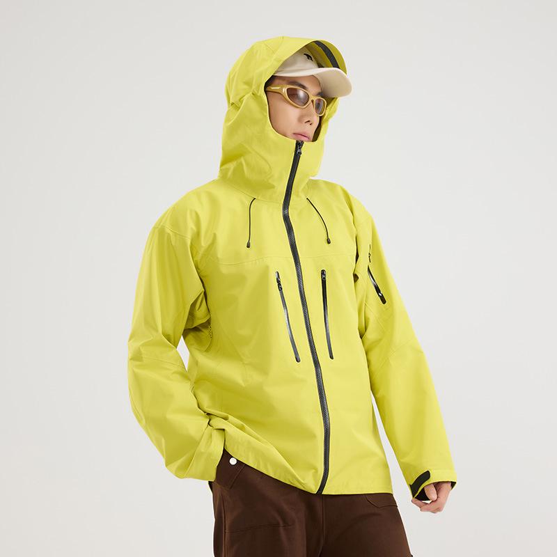 High-Quality Men’s Outdoor Waterproof Windbreaker Jacket - Single-Layer, Soft Shell, Ideal for Mountaineering