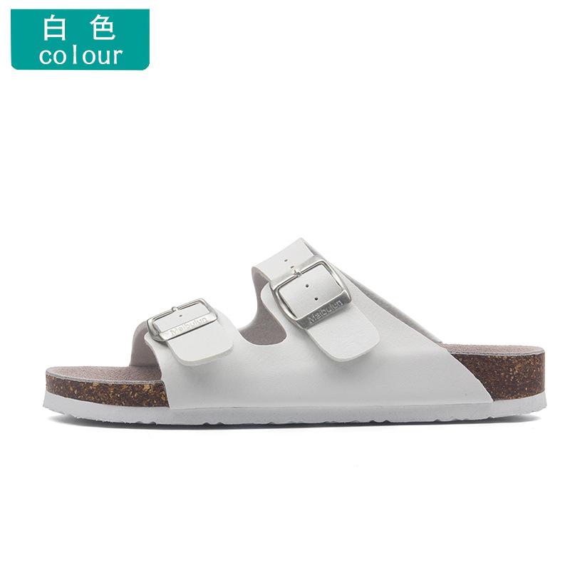 Fashion Astronomy cork slippers men strucplates couple beach slippers casual sandals men summer shoes