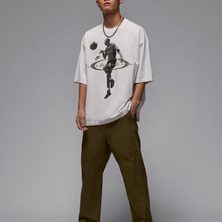 Jordan Air Brk Reissue Crw Comfortable Letter Short Sleeve T-Shirt Men Tops IF1805051