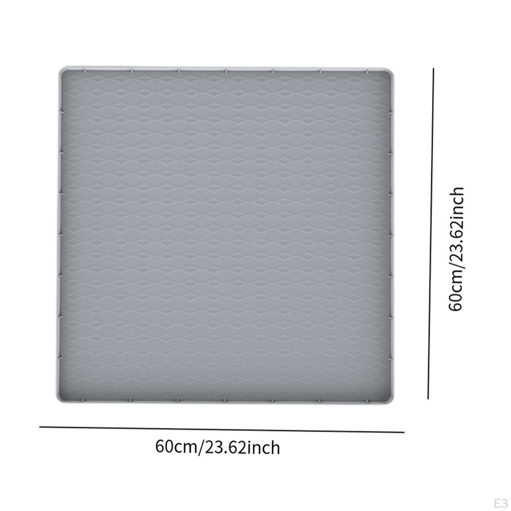 Fridge Floor Mat Accessories Gifts Practical Prevent Water Spilling Leakproof Reusable Multifunction