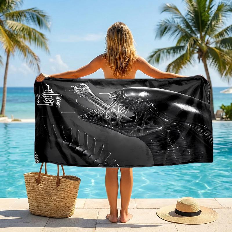 Alien Fashion Beach Towel: Ideal for Summer Adventures Soft, Absorbent and Quick Drying Suitable for Swimming and Bathing