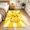 Pikachu Energy Burst Cleanable Rug Soft Plush Non-slip Bottom Bedroom Bedside Mat Retro American Style Christmas Gift for Friends