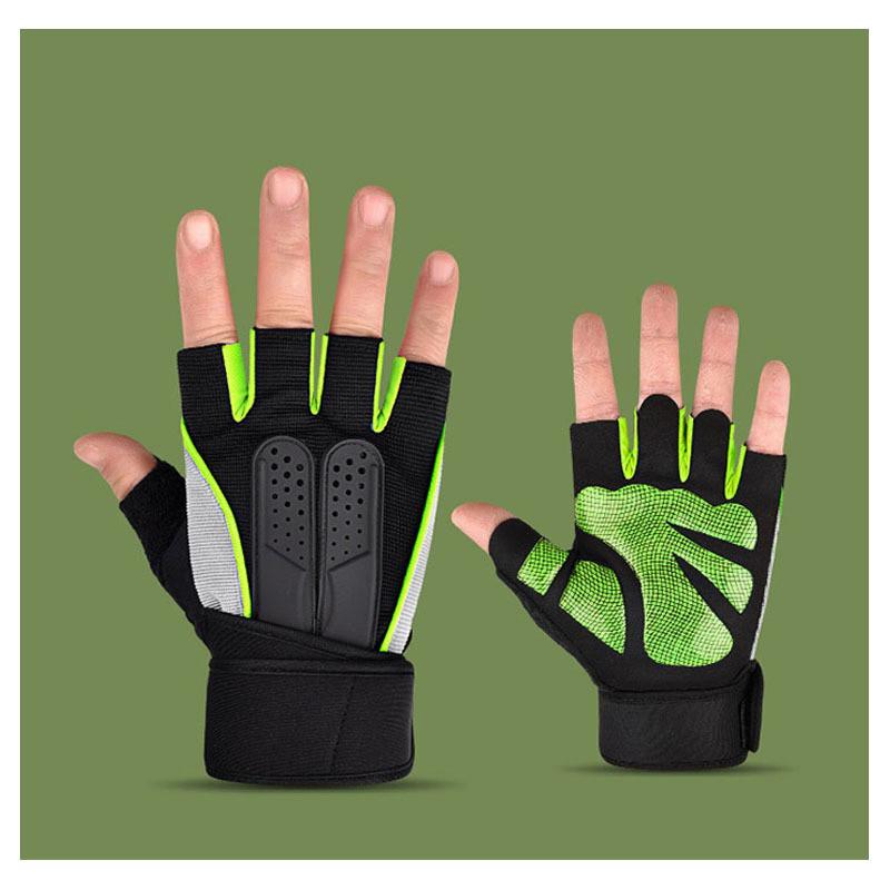 Cycling Gloves Men Sport Wrist Support With Antislip Grip For Fitness Training