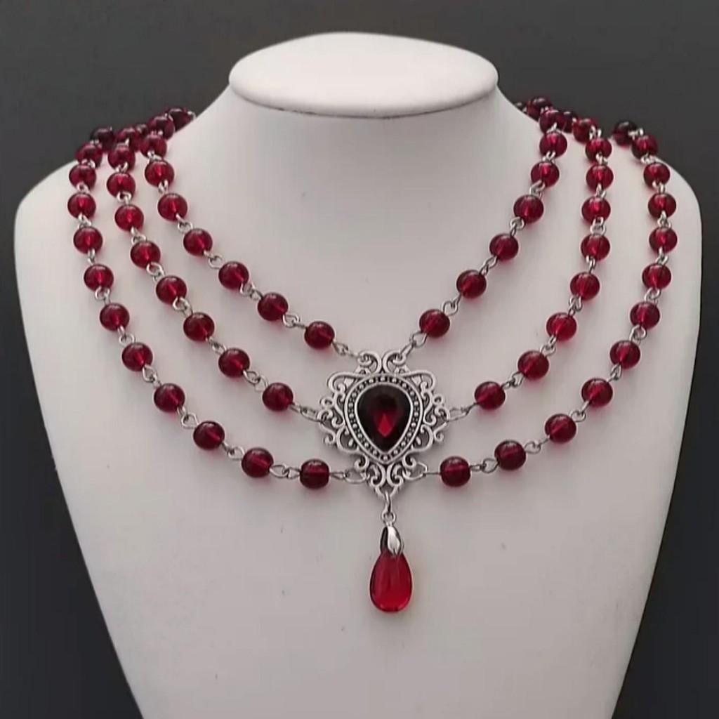 Victorian Charm Jewelry Necklace With Alloy Pendant For Romantic Women